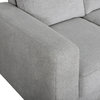 Elizabeth Stain-Resistant Fabric Reversible Sofa Chaise Sectional, Light Grey