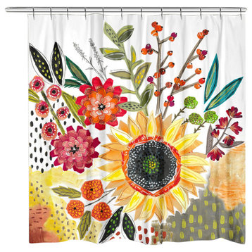 Sundaze Blooms Shower Curtain