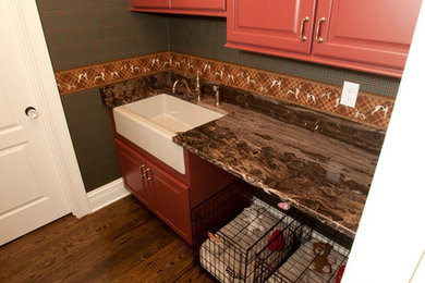 Elegant laundry room photo in Cincinnati