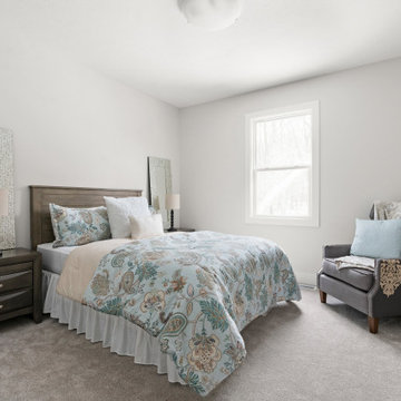 Bright White Villa with Sleepy Blues & Rustic Accents
