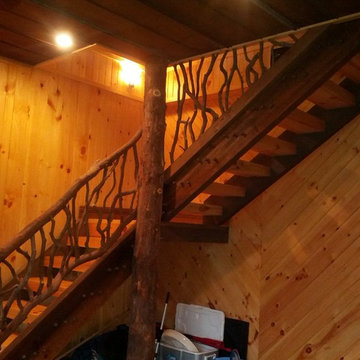 Bear Gap Log & Timber Homes Model Home & Boathouse