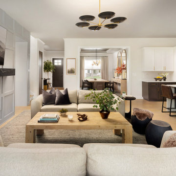 Stylish Open-Concept Living Area