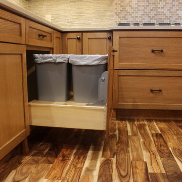 Quartersawn Oak Craftsman Style Kitchen That Brings The Outdoors In.