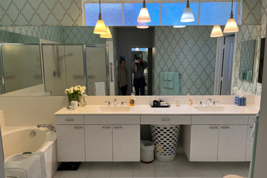 Bathroom - coastal bathroom idea in Miami