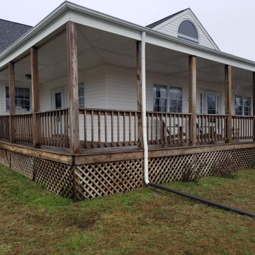 Before picture of porch