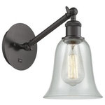 Innovations Lighting - Innovations Lighting 317-1W-OB-G2812 Hanover, 1 Light Wall In Industrial - The Hanover 1 Light Sconce is part of the BallstonHanover 1 Light Wall Oil Rubbed BronzeUL: Suitable for damp locations Energy Star Qualified: n/a ADA Certified: n/a  *Number of Lights: 1-*Wattage:100w Incandescent bulb(s) *Bulb Included:No *Bulb Type:Incandescent *Finish Type:Oil Rubbed Bronze