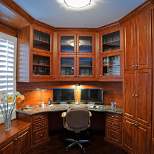 Basement desk area