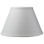 HomeConcept - Threaded Uno Downbridge Lampshade, Light - THREADED UNO FITTER Lampshade.  Home Concept Signature Shades feature the finest premium linen fabric.     Durable Upholstery -Quality fabric means your new lampshade will last for decades. It wont get brittle from smoke or sunlight like less expensive fabrics.   Heavy brass and steel frames means your shades can withstand abuse from kids and pets. It's a difference you can feel when you lift it.   Natural-color Light Oatmeal linen fabric,  Handcrafted by experienced designers  Top quality lampshade, popular with designers and hotels  6.25 Top x 12 Bottom x 8 Slant Height  2 Drop  Includes a THREADED UNO Fitter with a 1.259 Threaded inner diameter (32mm inner threaded diameter) Designed to thread onto a downbridge floor lamp