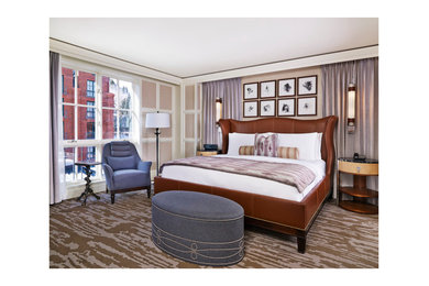 Example of a trendy bedroom design in Denver