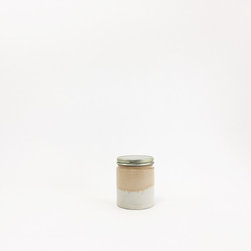 Medium Concrete Jar / Blush Two Tone - Decorative Jars And Urns