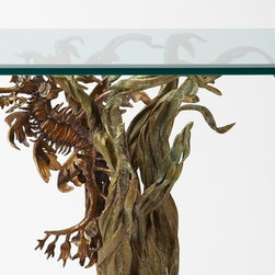 Bronze Leafy Sea Dragon (End Table) - Side Tables And End Tables