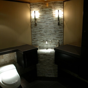 Wexford's contemporary Glass tiled Sink