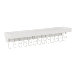 Designers Impressions - Designers Impressions JR22 Small Wall Mounted Jewelry Organizer, White - Jewelry Boxes And Organizers