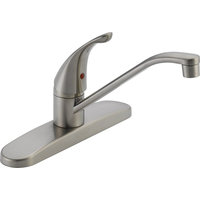 Classic Single Handle Kitchen Faucet, Stainless