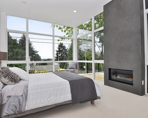 Kleine Schlafzimmer mit Gaskamin Ideen, Design & Bilder | Houzz
