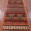 Tribal Persian Gabbeh Hand-Knotted Runner Rug 2' 8" X 6' 11" - Q14475