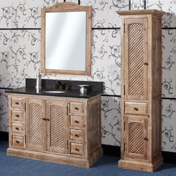 Abel 48 inch Rustic Single Sink Bathroom Vanity - Bathroom Vanities And Sink Consoles