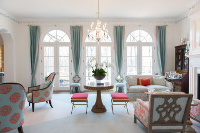 Family room - modern family room idea in Louisville