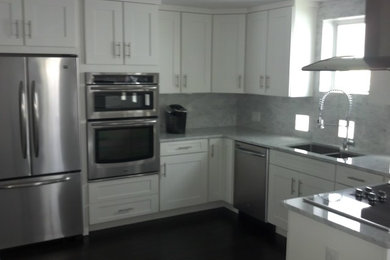 Minimalist kitchen photo in Tampa