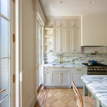 Jewel box Brooklyn brownstone kitchen