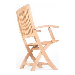 Wintons Teak Brighton Folding Chair - Outdoor Dining Chairs