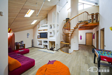 Living room - contemporary living room idea in Other
