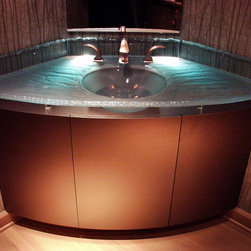 Slumped Glass Vanity - Bathroom Sinks