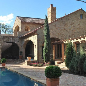 Backyard Patio with Pool