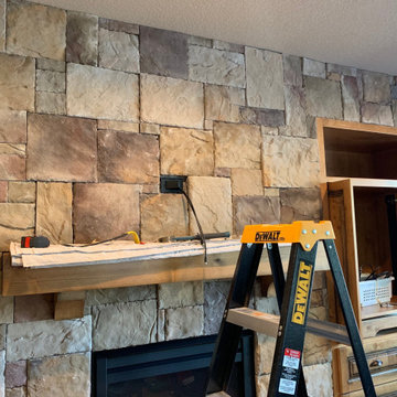 Stone Fireplace Retrofit