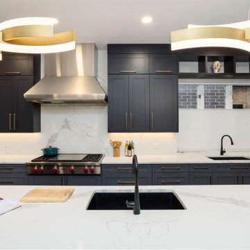 Chicago West Loop Signature Renovation: Kitchen, Entrance & Powder Room Revival