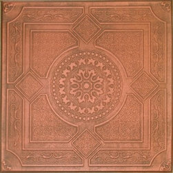 R 30 Styrofoam Ceiling Tile 20x20 - Antique Copper - Ceiling Tile