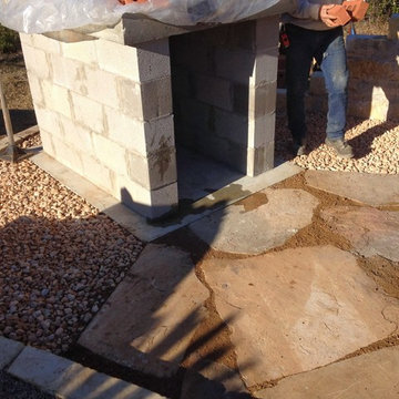 The Molina Family Wood Fired Brick Pizza Oven in Texas