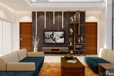 Luxury Modern 3d drawing room interior designer in Lucknow
