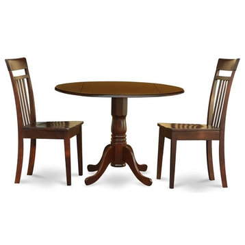 3-Piece Kitchen Nook Dining Set, Small Table and 2 Chairs