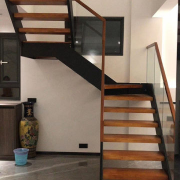 U-shape domestic staircase