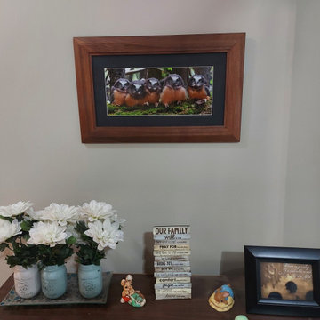 Walnut picture frame