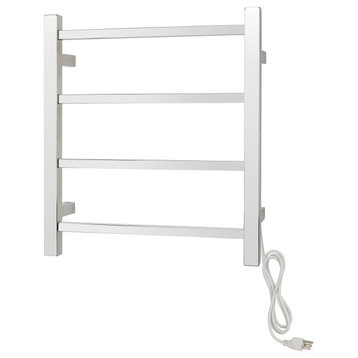 Palma Towel Warmer, Polished, Plug-in, 4 Bars