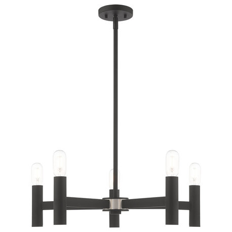 Livex Lighting Black 5-Light Chandelier