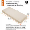 Patio Bench/Settee Cushion, Antique Beige, 42"x18"x3"