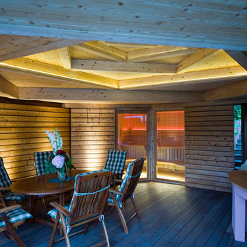 Aussenpavillion mit Sauna