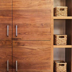 Walnut Cabinet/Cubbies - Storage Cabinets