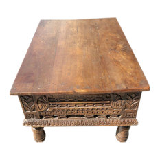Consigned Antique Chai Table Indi Boho Coffee Table Rustic Table Accent Furnitur