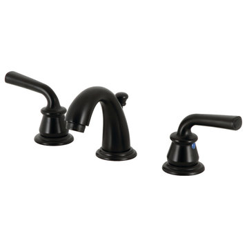 Kingston Brass KB910RXL Widespread Bathroom Faucet, Pop-Up Drain