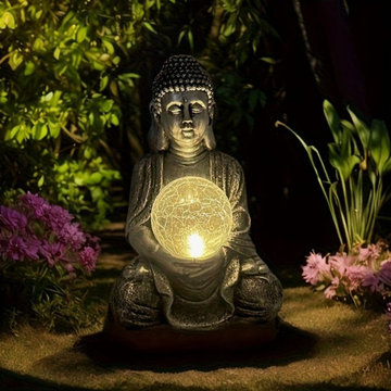 Authentische Buddha-Statuen als ruhiger Akzent für Zuhause und Garten