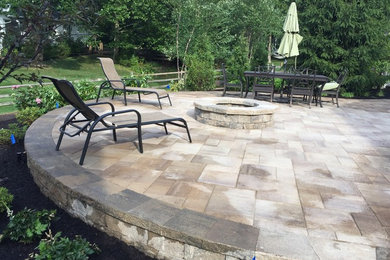 Landscape Renovation- Patio, Fire pit, and Plant Design- Chagrin Falls