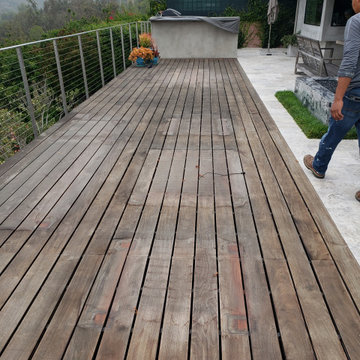 Hardwood Ipe Deck Refinish - Before