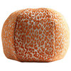 Leopard Sphere Pillow, Orange Koi