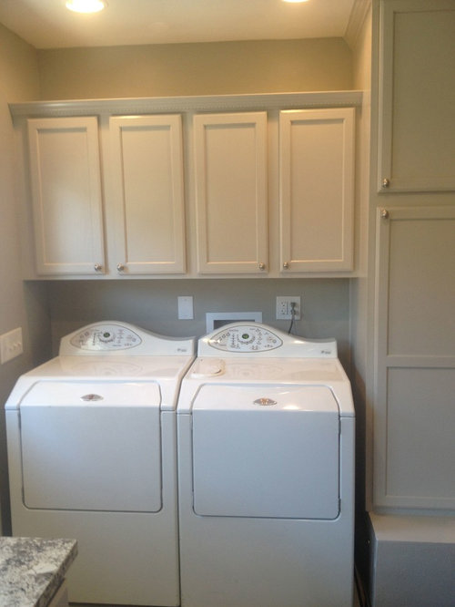 Before and after of utility room renovation