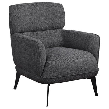 Coaster Transitional Upholstered Fabric Accent Chair in Gray