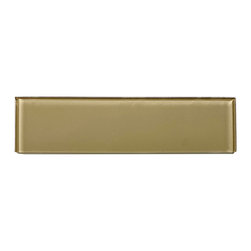 GBM Manufacturing - Metro 3"x12" Glass Subway Tile,Glossy Brown - Wall And Floor Tile